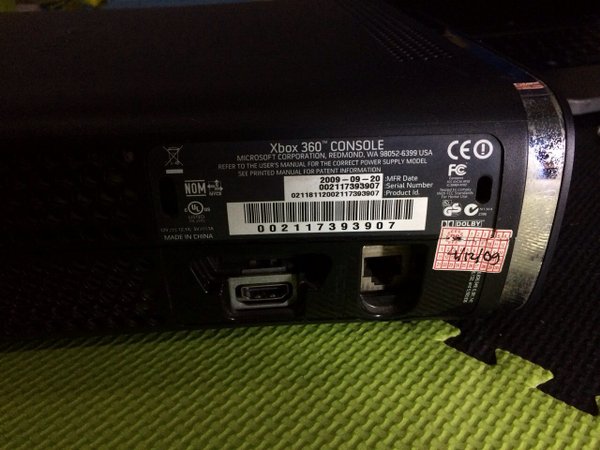 xbox 360 serial number model